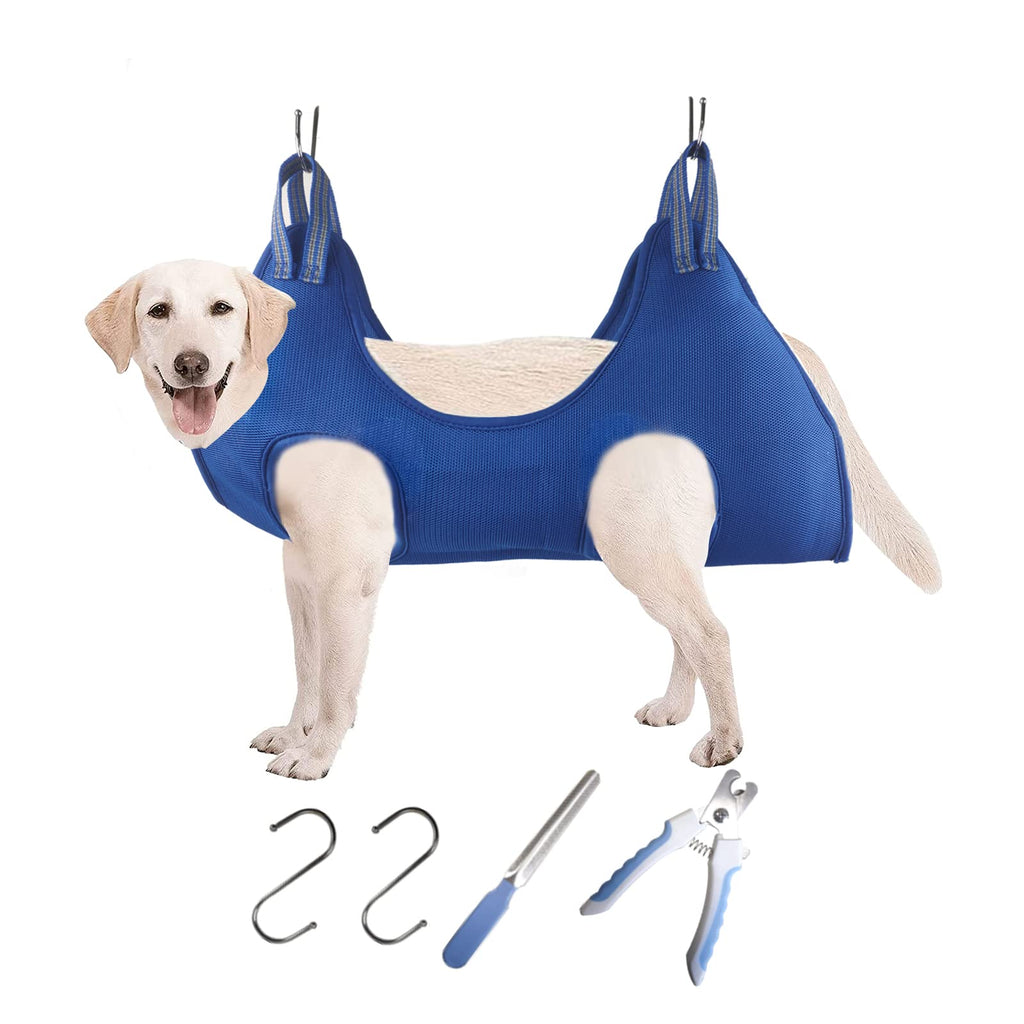 COOLBEY Pet Grooming Hammock for Dogs and Cats,Dog Grooming Hammock for Bathing Washing Grooming and Clipping, Grooming Harness Bag for Small Medium Dog，Grooming Helper with Nail Clipper/File - PawsPlanet Australia