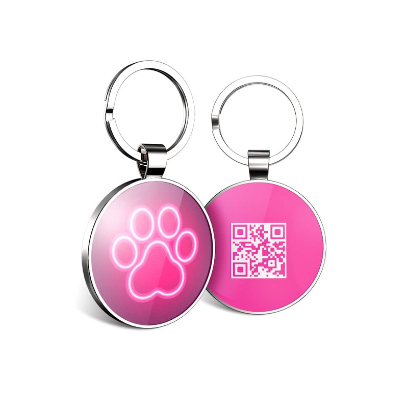 KEKID Dog Tags Personalized, Pet ID Tags, Dog Name Tag, with QR Code Links to Online Profile /Emergency Contact/Modifiable A2 - PawsPlanet Australia