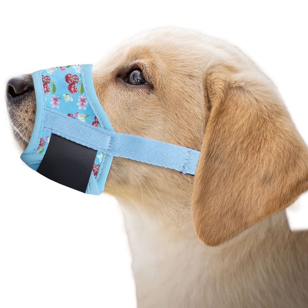 Dzmodz Dog Muzzle Adjustable Drinkable Comfortable Breathable Dog Muzzle. Pet Muzzle Suitable for Small, Medium, and Large Dogs，Stop Biting Barking Chewing Blue S - PawsPlanet Australia