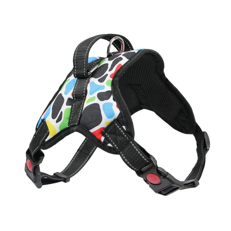 IFOYO Dog Harness,No Choke Front Lead Dog Reflective Easy Control Handle for Walking Training Running for Small and Medium Dogs XS Black - PawsPlanet Australia