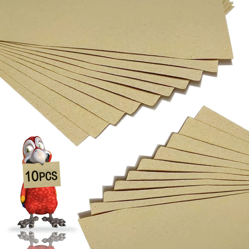 Uifrmely Gravel Liner Paper for Bird Cage, 11 x 17 inch Birdcage Liner Bedding Calcium Paper Special for Bird Cage in Sea Sand (Pick Your Size) 10 Pack - PawsPlanet Australia