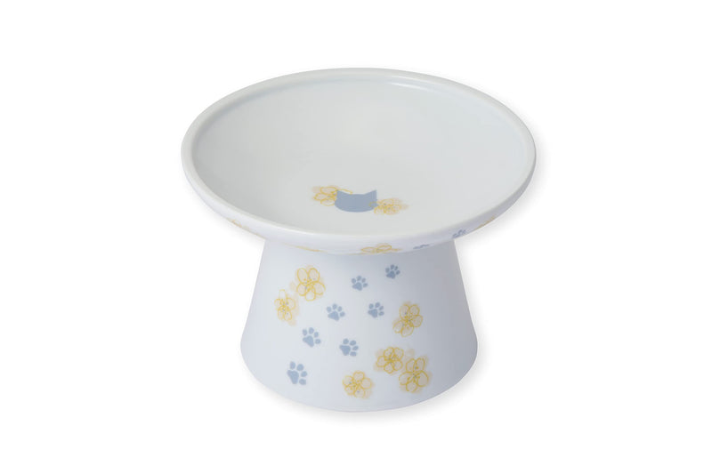 Necoichi Extra Wide Raised Cat Food Bowl, Prevent Whisker Fatigue, Dishwasher and Microwave Safe, No.1 Seller in Japan! 2022 Sakura Limited Edition - PawsPlanet Australia