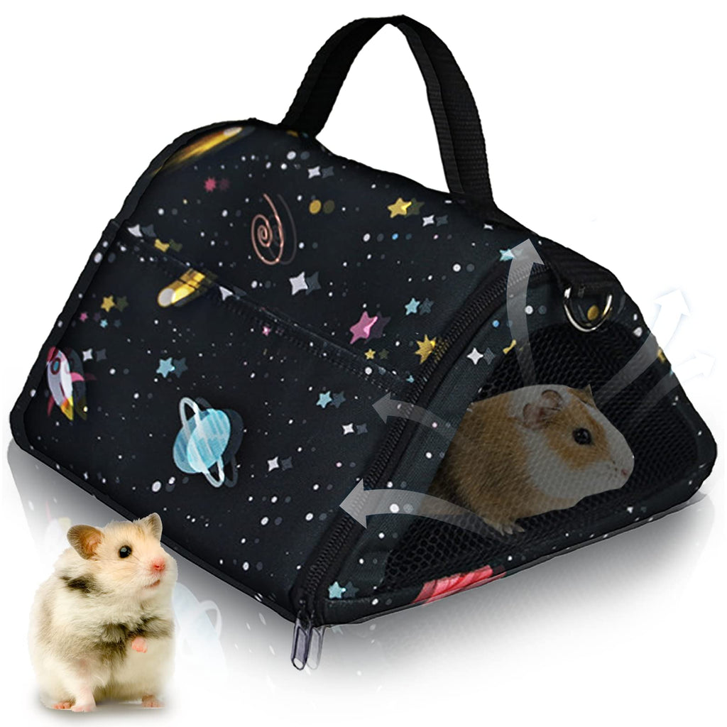 Hamiledyi Guinea Pig Carrier Bag, Portable Small Animal Travel Carrier Breathable Hamster Outgoing Pouch Rat Transport Handbag with Strap for Pet Mouse Sugar Glider Hedgehog Ferret - PawsPlanet Australia
