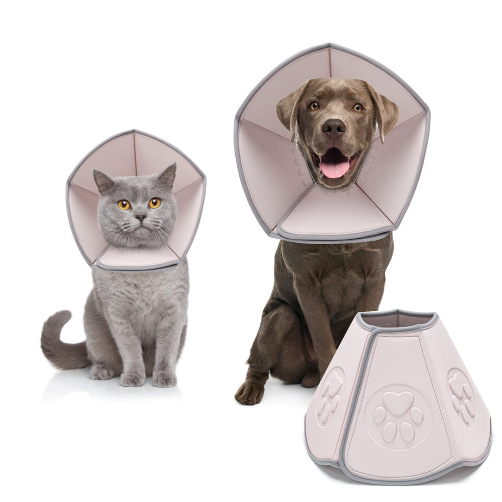 Leo IRis Soft Dog Cone After Surgery Recovery Comfy Cones for Dogs Cats Adjustable Cone Collar Prevent Collar for Small Medium Large Dogs Bite Licking Scratching Touching Help Dog Healing from Wound L - PawsPlanet Australia