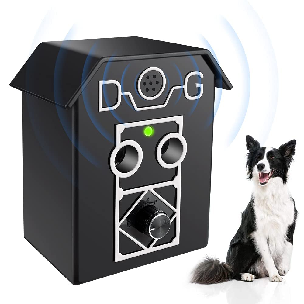 Anti Barking Device, Dog Barking Control Devices Sonic Bark Deterrents Bark Deterrent Indoor & Outdoor Use 50 Ft Range Safe for Dogs & Human Black - PawsPlanet Australia