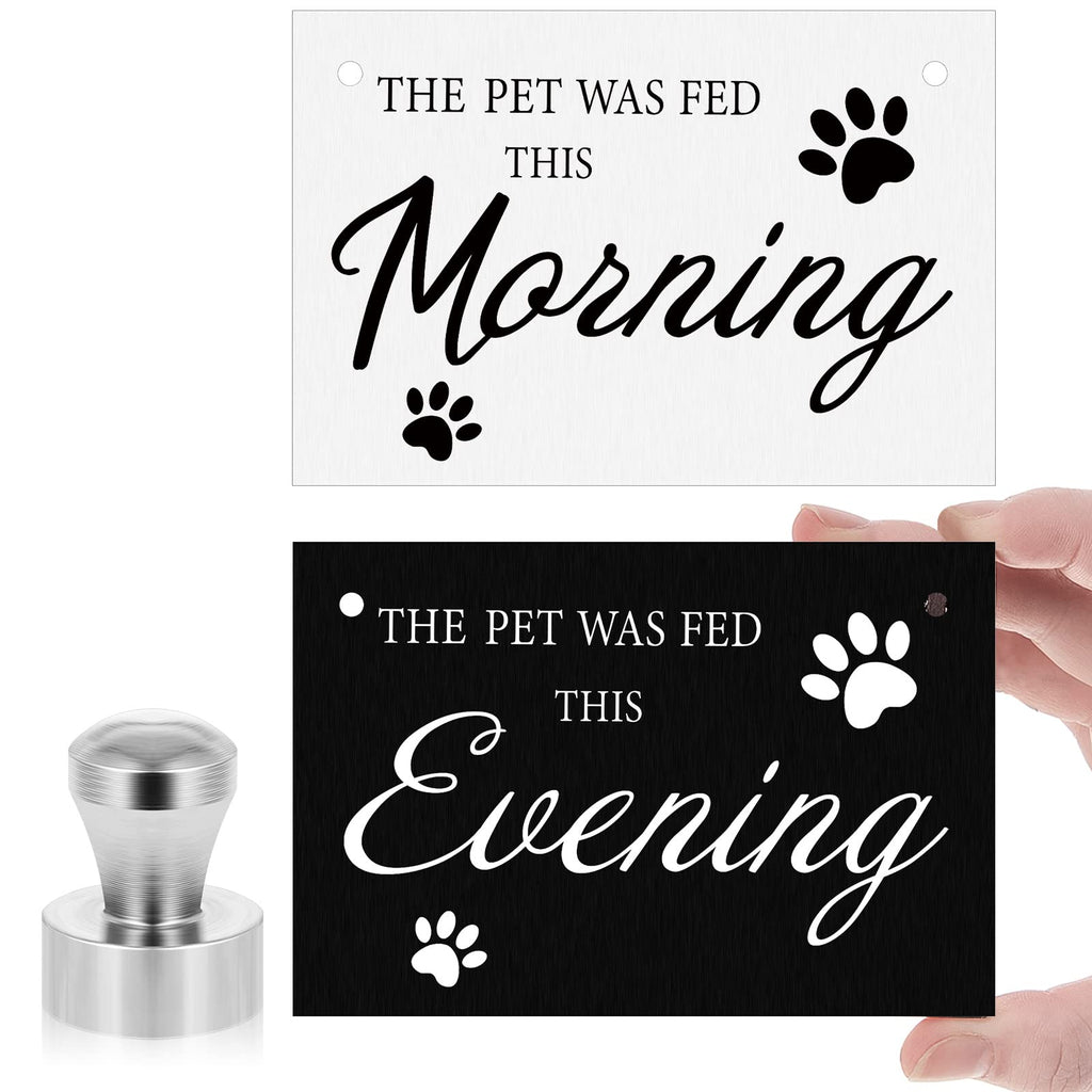 Blulu Mini Dog Feed Reminder Wooden Pet Sign Dog Feeding Schedule Did You Feed The Cat with Magnets Pins Dog Feeding Watering Supplies - PawsPlanet Australia