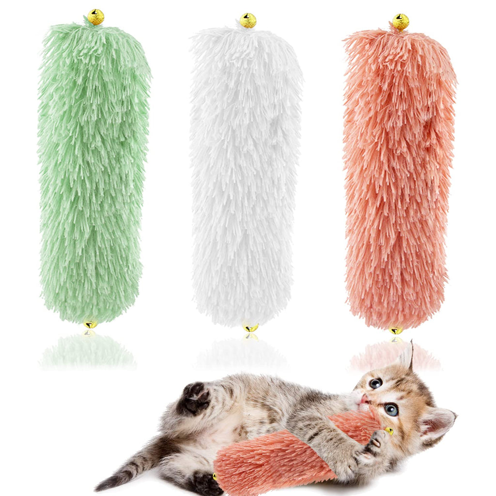 iZiv 3 Pack Catnip Toys for Cats,Cat Kicker Toys,Interactive Cat Toy,Kitten Toys,Indoor Kitty Kick Pillow Toy with Cute Bells, for All Kittens and Puppies - PawsPlanet Australia