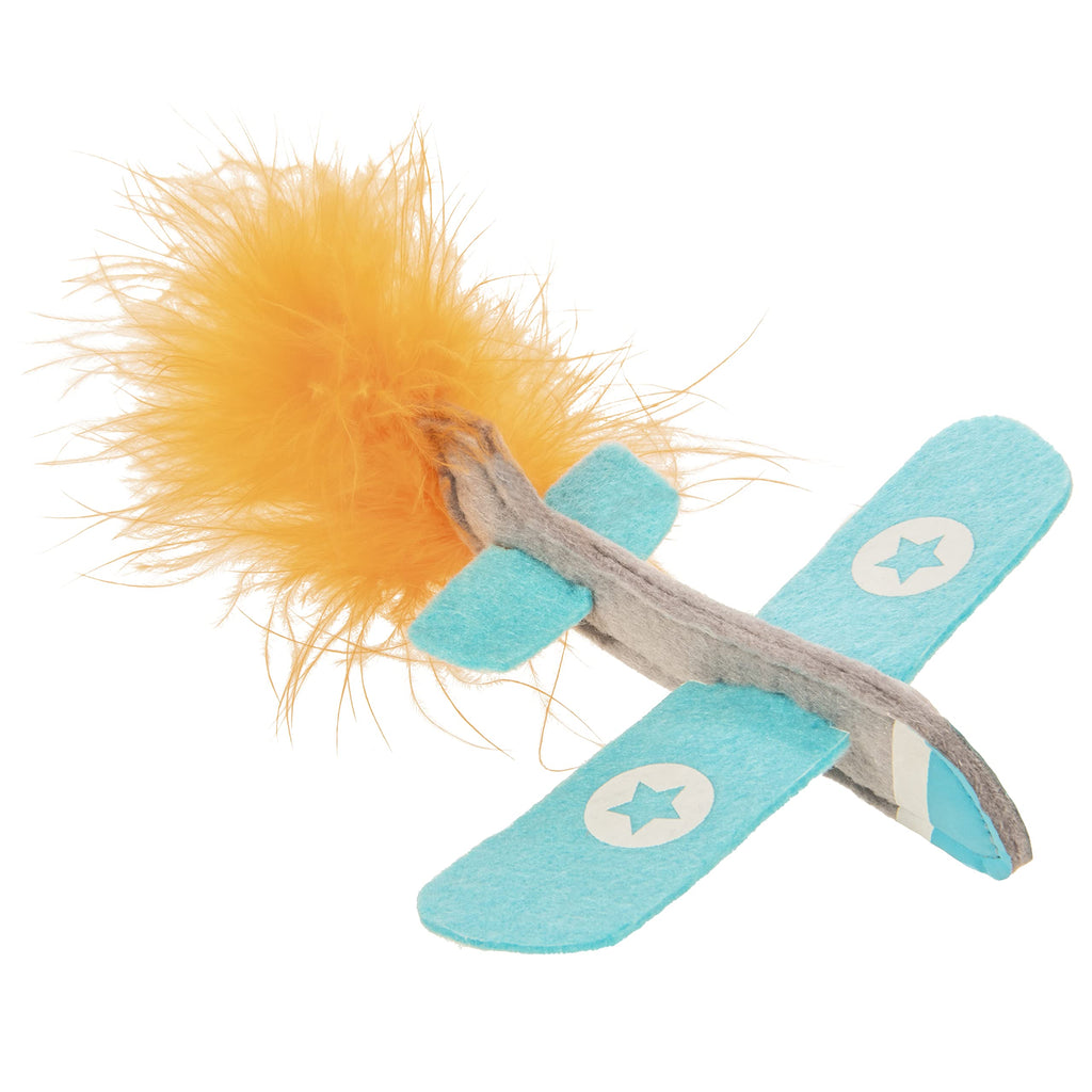 Petlinks Felty Flyer Soft Plush Catnip & Silvervine Launcher Cat Toy - PawsPlanet Australia