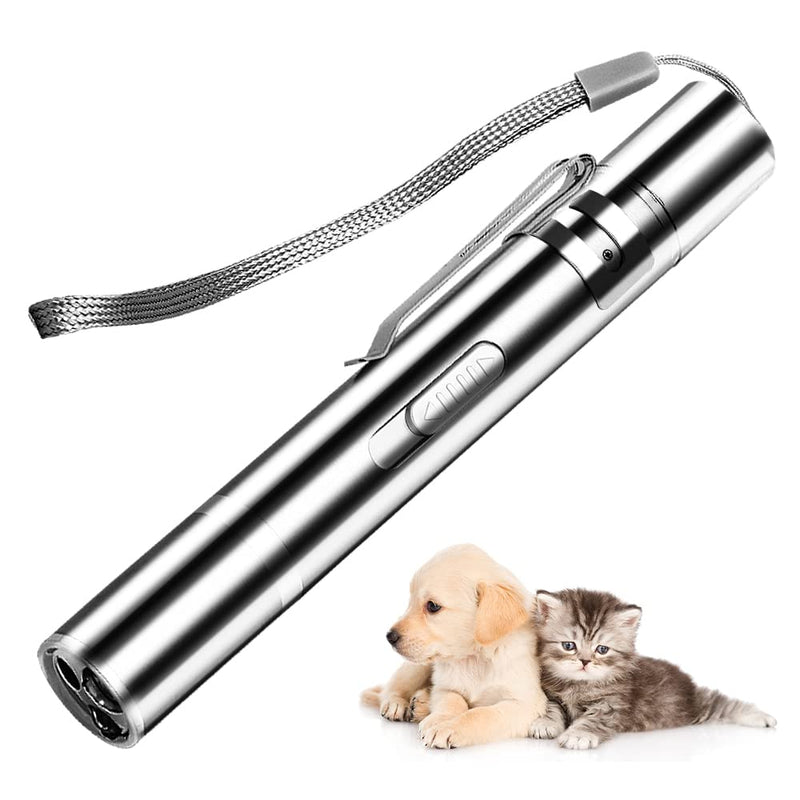 TEFIRE 7 in 1 USB Rechargeable Multi-Angle Cat Dog Training Tool, LED Cat Toy, Mini Flashlight, Multiple Pattern Pet Command Light - PawsPlanet Australia