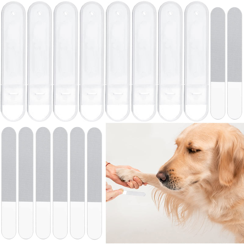 Chumia 8 PCS Dog Nail File Glass PET Nail Filer Gentle Painless Claw Filer Dog Claw Care for Small Medium Large Dogs Cats Birds Claws and Paws Grooming Trimming and Shaping, 3.54 x 0.51 x 0.12 Inch - PawsPlanet Australia