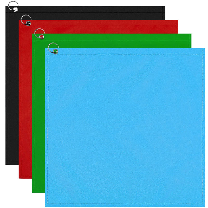 Horse Training Flag 4 Pieces Horse Training Equipment Horsemanship Nylon Flag (Red, Black, Green, Blue) Red, Black, Green, Blue - PawsPlanet Australia