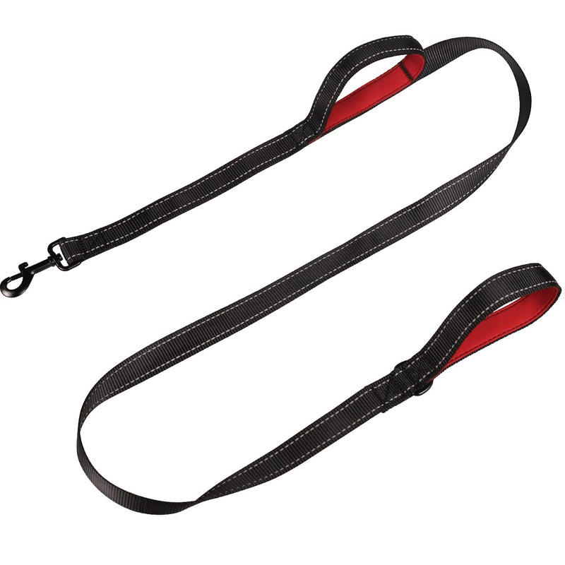 Kytely Heavy Duty Dog Leash with Traffic Padded Two Handles 5FT/4FT, Double Handle Dog Leash, Reflective Walking Lead for Large Medium Small Breed Dogs - PawsPlanet Australia