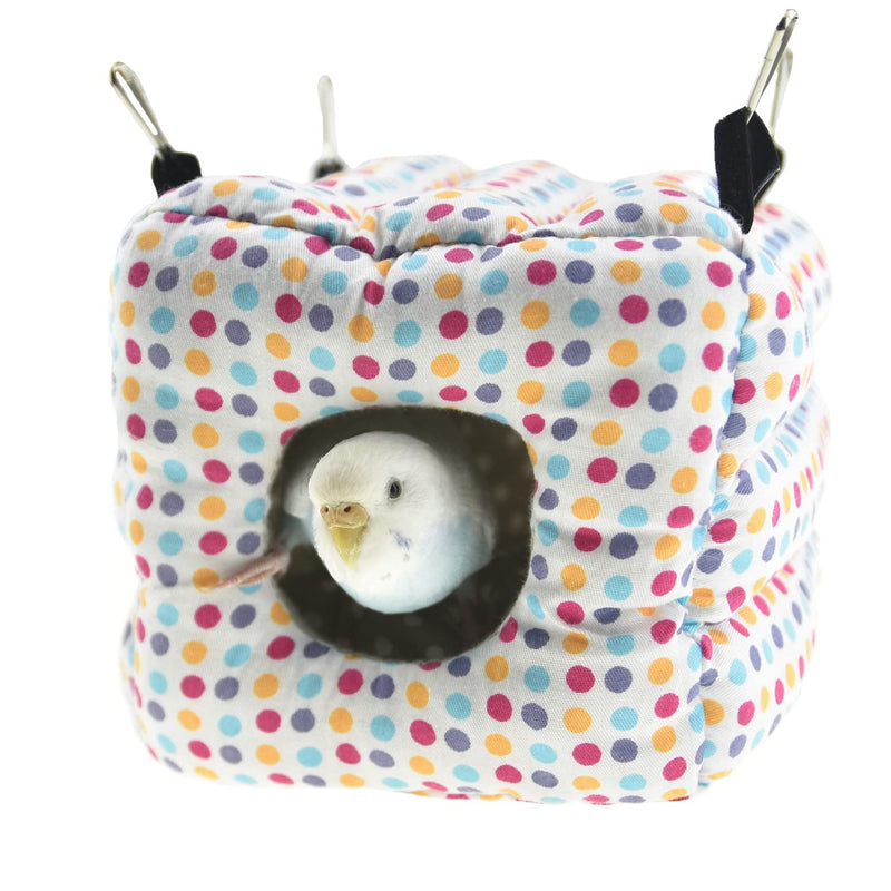 MuYaoPet Hanging Warm Bird Nest Tent for Cage,Parrot Bed Hammock Snuggle Hideaway House for Small Medium Animal Budgies Parakeet Cockatiels Lovebird Guinea Pig Hamster Squirrel S Pink - PawsPlanet Australia