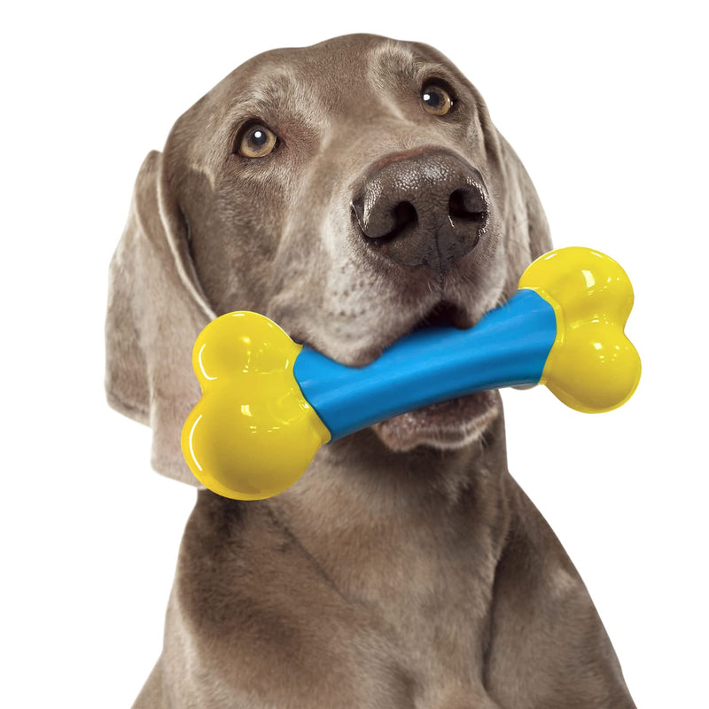 FifthQuarter Dog Chew Toys for Aggressive Chewers: Indestructible Dog Toys Extremely Durable and Tough Dog Toys Nylon Chew Bones Lasts for Large and Medium Breeds, Beef Flavor - PawsPlanet Australia