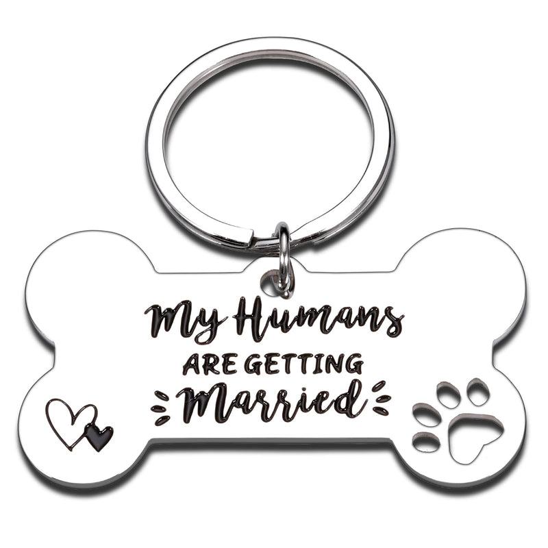 Engagement Gifts for Couples Newly Engaged Unique Personalized Dog Pet Cat Tags Accessories Engraved My Humans are Getting Married Best Friend Wedding Bride to Be Gift for Pet Dog Owner Lover Dad Mom - PawsPlanet Australia