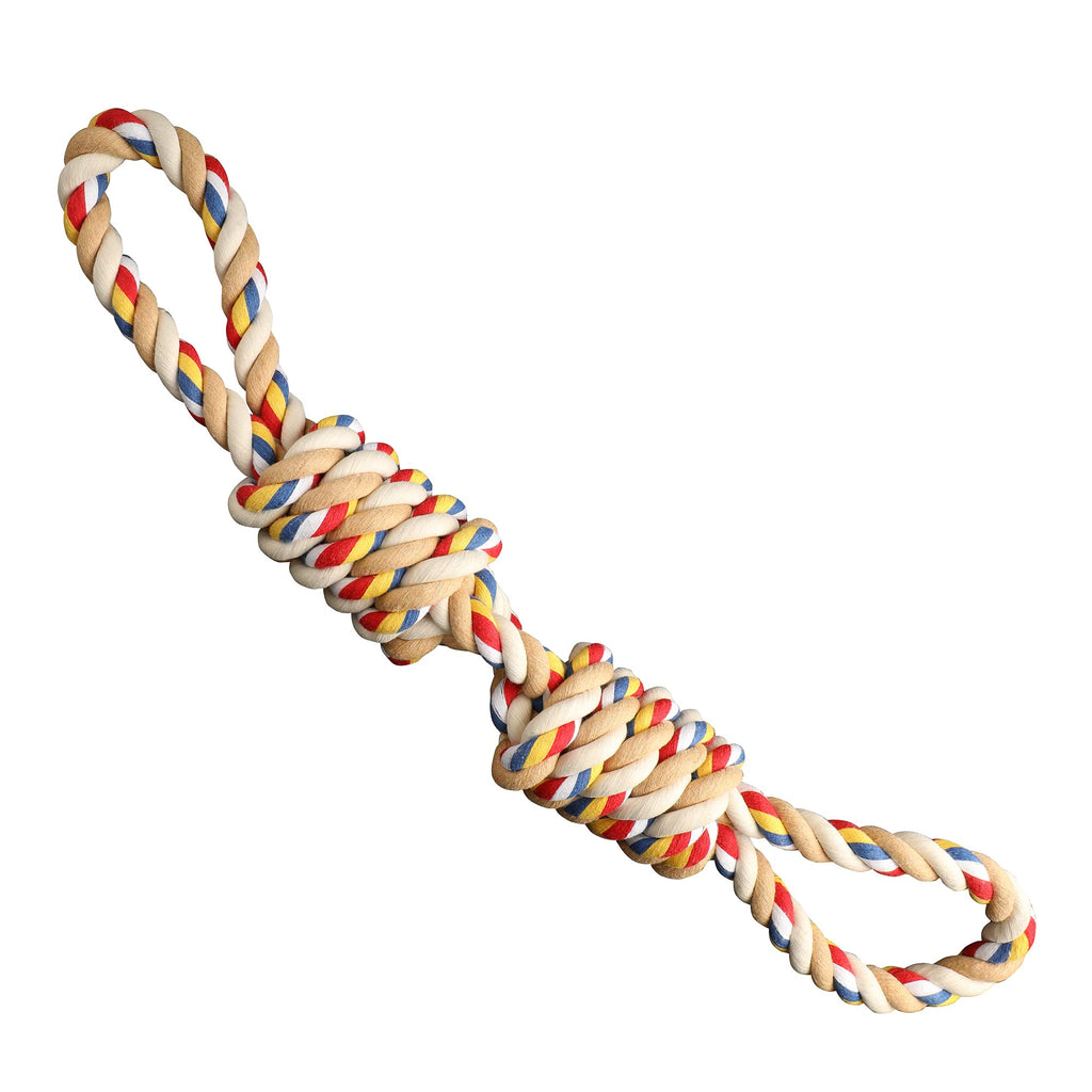YARCHONN Rope Toys for Large Strong Dogs, Durable Sturdy 2-Knots Rope, Tough Dog Chew Toy Interactive Rope Toy for Large Medium Breeds Aggressive Chewers - PawsPlanet Australia