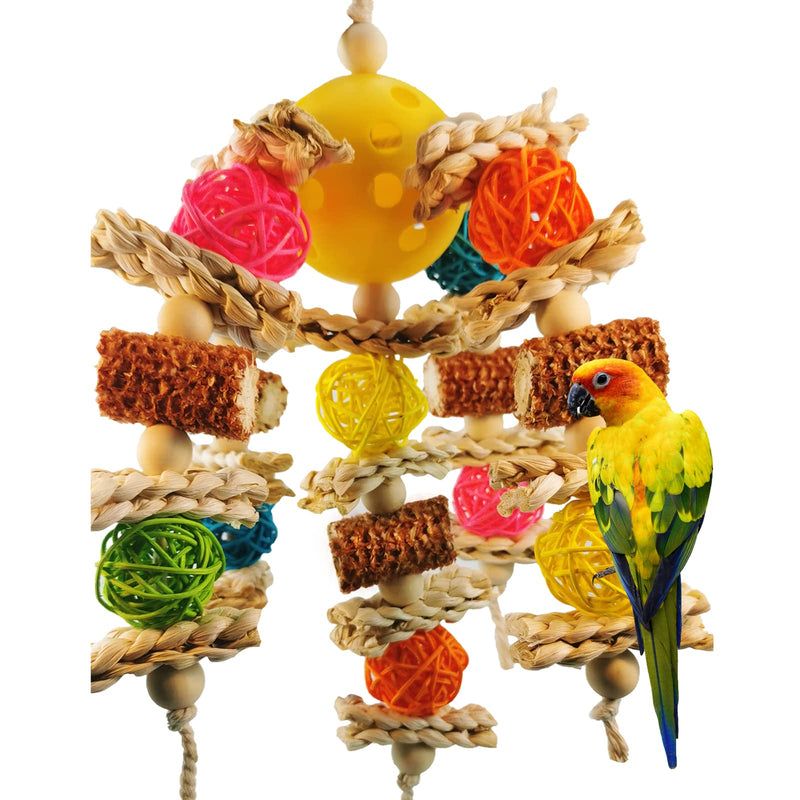 Kewkont Parrot Toys, Chewing, Climbing Natural Corn cob Bird Parrot Toys for Budgies, Lovebirds, Finch, Parakeets, Budgerigars, Conure, Cockatiel - PawsPlanet Australia