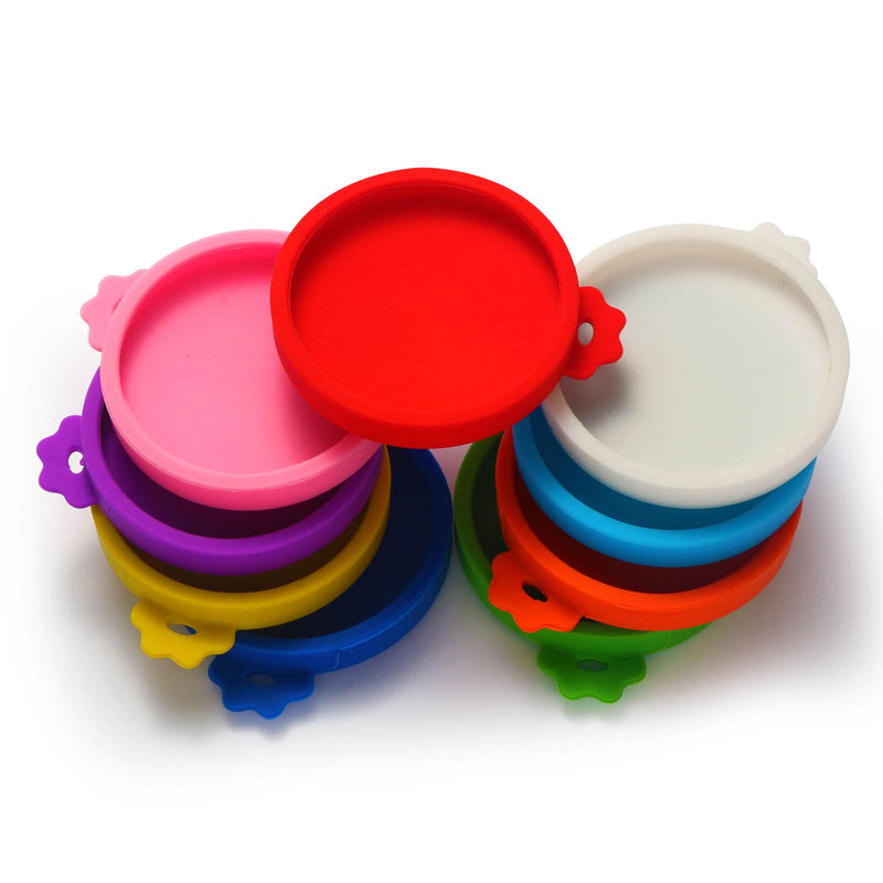 Yobbai 9 Pack Cat Food Cans Lids, Food Safe BPA Free & Dishwasher Safe,Silicone Can Lids Covers for Cat Food Cans - PawsPlanet Australia