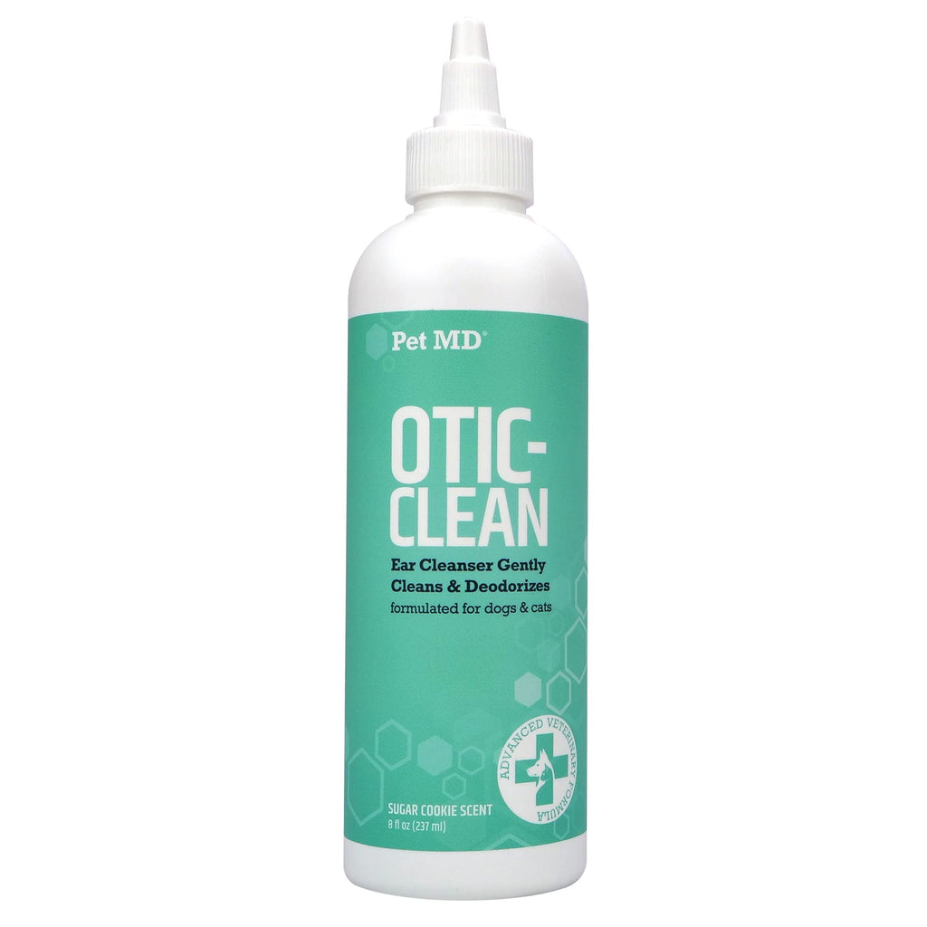 Pet MD Cat & Dog Ear Cleaner - Otic Ear Solution for Dogs - Pet Ear Cleaner - Cat Ear Cleaner Liquid - Cat & Dog Cleaning Supplies - Sugar Cookie Scent - 8 oz. - PawsPlanet Australia