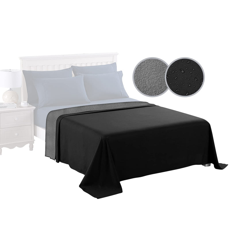 SELUGOVE Round Dog Bed Replacement Cover and Waterproof Dog Bed Cover 52"L X 82"H Black - PawsPlanet Australia