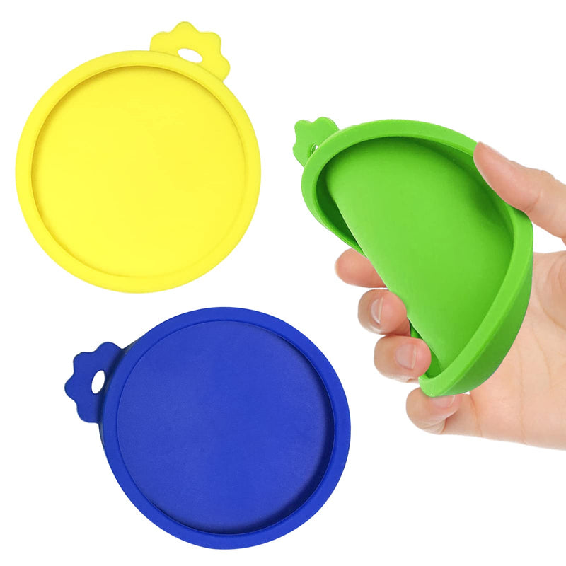 3 Pack Silicone Pet Can Covers,Dog Cat food cover lids,Pet Food Can Lids Covers for Dog Cat Food Cans.food covers for outside indoor.(Fit small Sizes) - PawsPlanet Australia