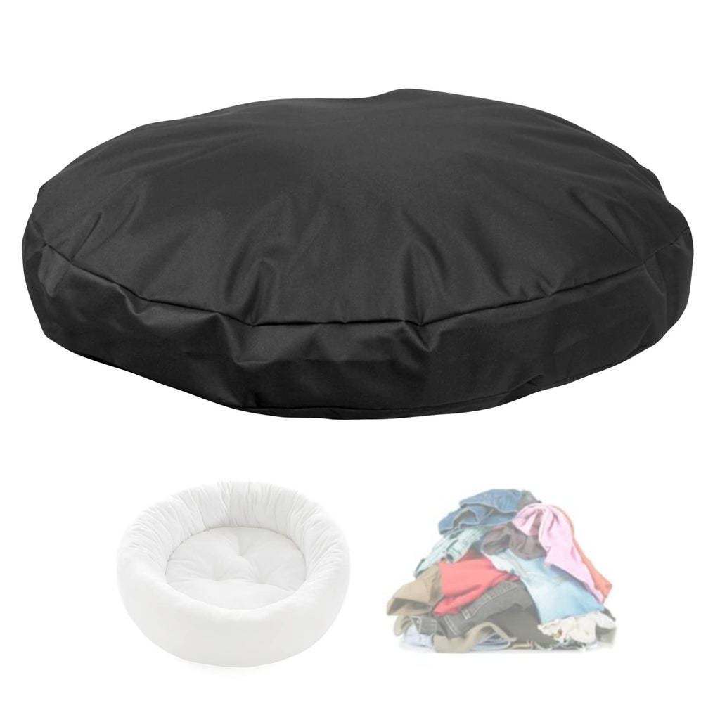 SELUGOVE Round Dog Bed Replacement Cover and Waterproof Dog Bed Cover 36"D X4''H Black - PawsPlanet Australia