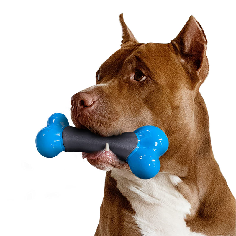 EASTBLUE Dog Toys for Aggressive Chewers: Indestructible Nylon Chew Bones with Beef Flavor, Tough and Durable Dog Stick Toy for Medium and Large Breed. - PawsPlanet Australia
