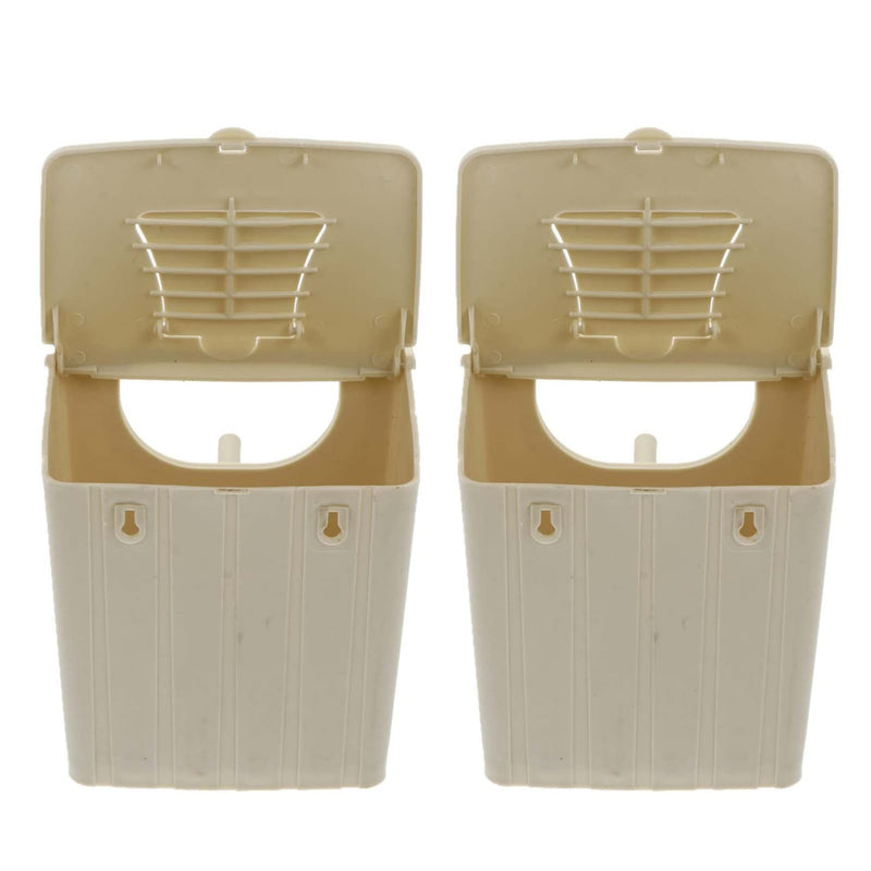 STOBOK Bird Nest Box Plastic Birdhouses: 2Pcs Parrot Breeding Box Breeding Nesting Bird Aviary Cage Box for Parakeet Budgie Cockatiel - PawsPlanet Australia