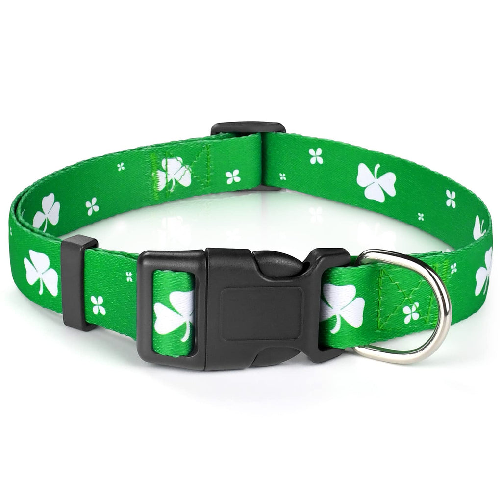 Malier St. Patrick's Day Dog Collars, Adjustable Soft Pet Dog Collar for Puppy Small Medium Large Dogs Pets Green - PawsPlanet Australia