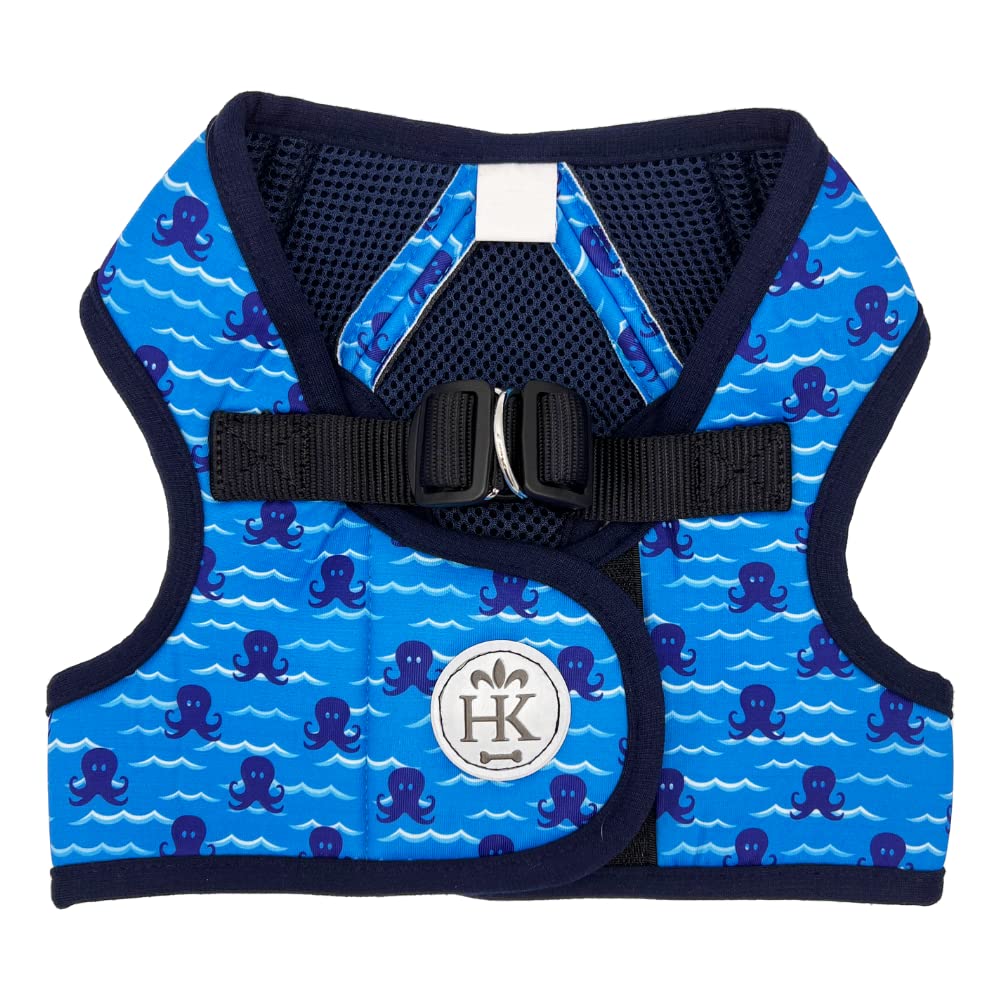 H&K Hudson Harness | Octopus Garden | Easy Control Step-in Mesh Vest Harness with Reflective Strips for Safety Extra-Extra-Small - PawsPlanet Australia