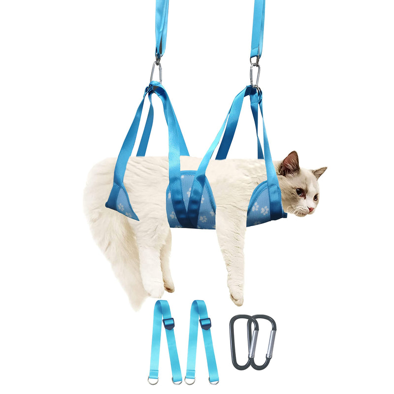 COOLBEY Dog Grooming Hammock for Cat and Small Medium Dog，Grooming Harness for Trimming Nail and Ear/Eye Care, Grooming Sling with Nail Clippers/File and Adjustable Straps，Grooming Sling Helper - PawsPlanet Australia