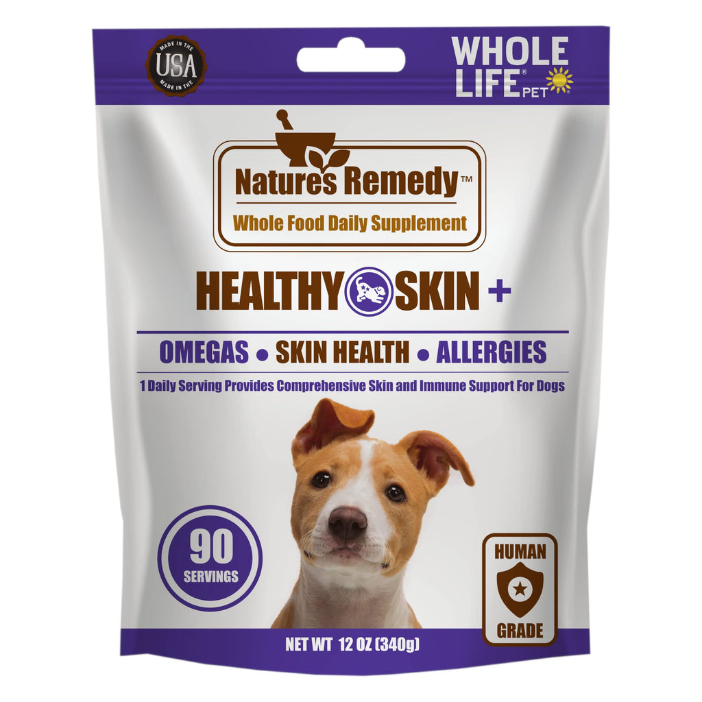 Whole Life Pet Products Natures Remedy Skin and Allergy Support Whole Food Supplement for Dogs 12 Ounce - PawsPlanet Australia