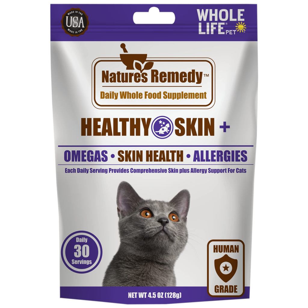 Whole Life Pet Products Natures Remedy Skin and Allergy Support Whole Food Supplement for Cats 4.5 Ounce - PawsPlanet Australia