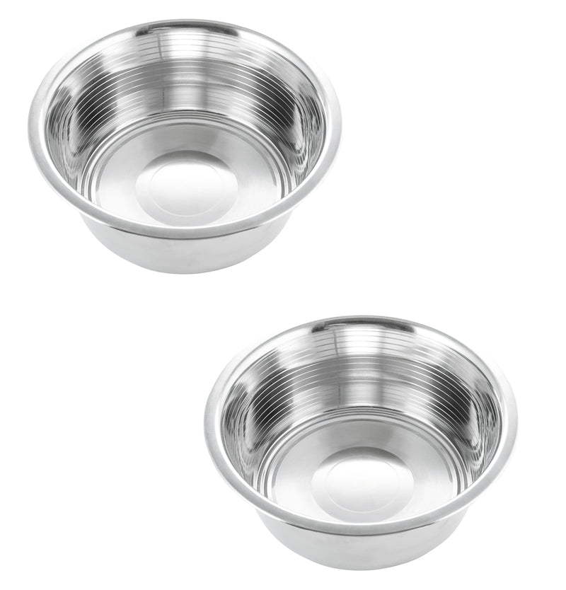 HB Pet Feeder Stainless Steel Dog and Cat Bowls Feeding Replacement Food Bowl for Raised Feeder / Pet Water Metal Bowls 2.5 cup Double Pack - PawsPlanet Australia