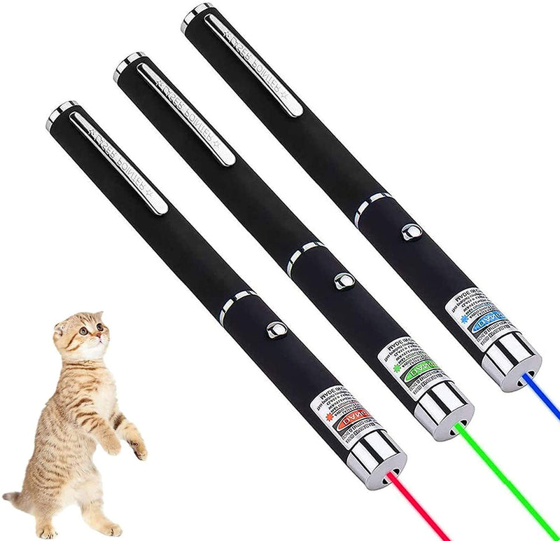 3 Pcs Cat Pointer for Cats Dogs Pet Interactive Toys, Chasing Exercise Entertain Toy for Indoor Cat, Presentation Remotes for Indoor Classroom Teaching 3 pack - PawsPlanet Australia