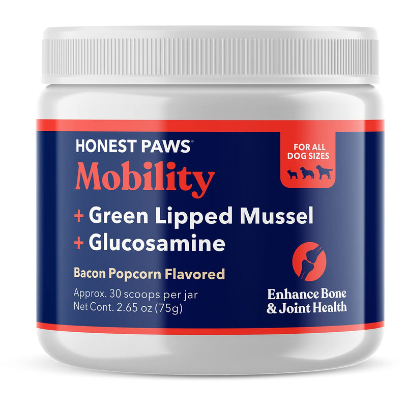 Honest Paws Dog Hip and Joint – Mobility Health Bone Supplement – Glucosamine, Chondroitin, MSM, Green Lipped Mussel Omega-3 Fatty Acid - All Ages - PawsPlanet Australia