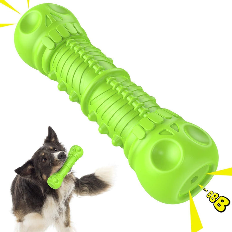 FRLEDM Dog Toys-Dog Toys for Large Dogs Aggressive Chewers,Toughest Natural Rubber Dog Bones Interactive Dog Toys for Dogs-Teeth Cleaning Chews for Large/Medium Breed Dogs Green - PawsPlanet Australia
