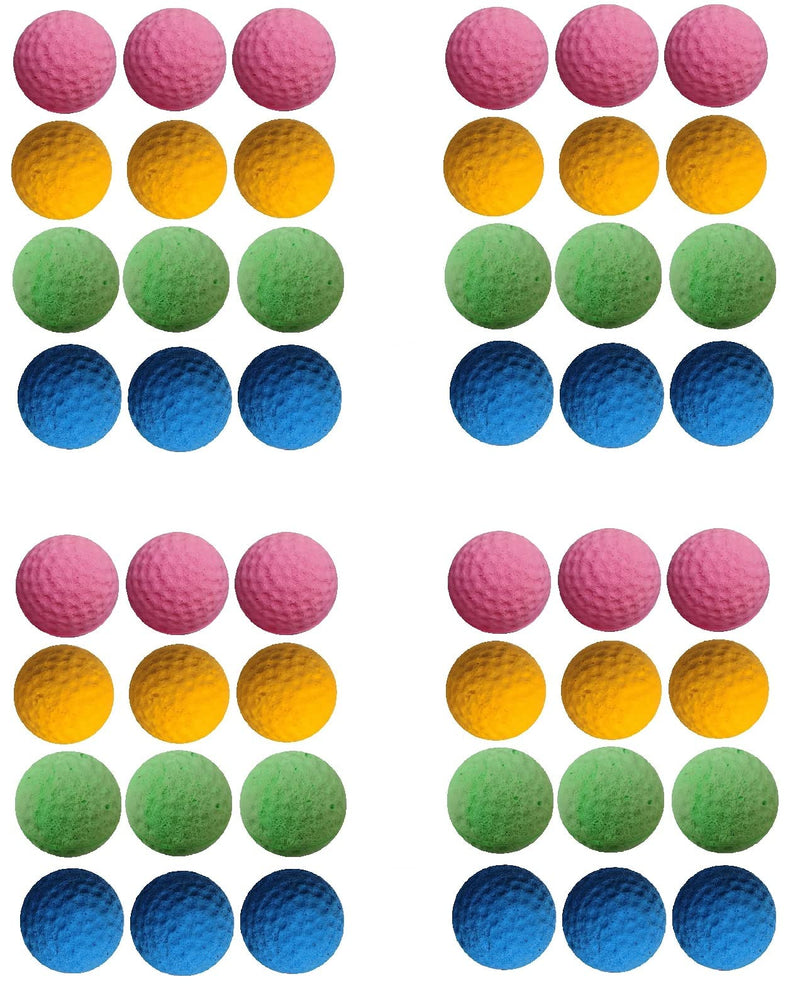 Cat Foam Ball Cat Sponge Ball Toy Cat Soccer Ball Toy 48PCS Golf Foam Ball - PawsPlanet Australia