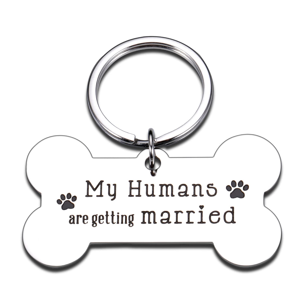 My Humans are Getting Married Dog Tags for Bride and Groom to be Wedding Gifts for Newlyweds Personalized Tag for Pets Dog Lover Engagement Proposal Ceremony Gifts for Couples Bridal Shower Dog Owner - PawsPlanet Australia
