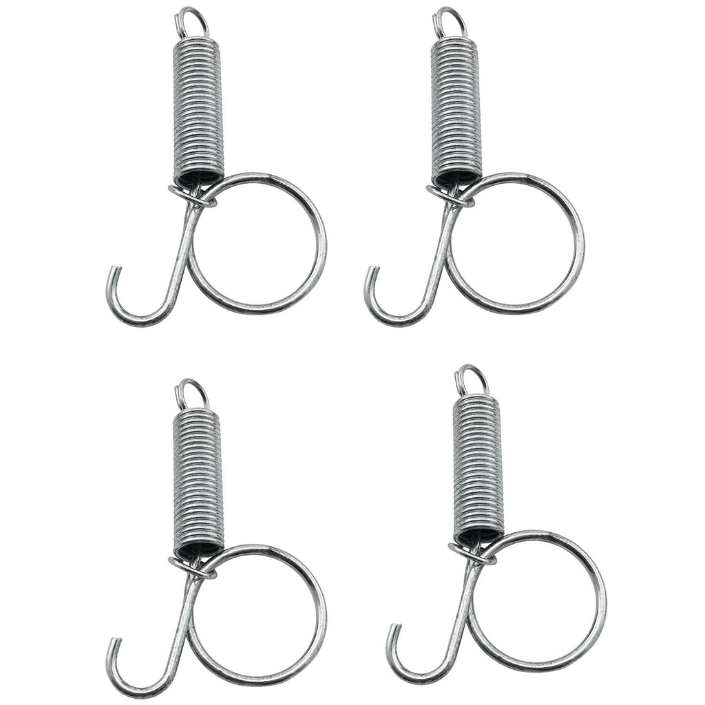Spring Latch Hook FMHXG 4pcs 70mm Metal Spring Latch Hook Multifunctional Spring Cage Lock for Fixing Pet Wire Cage Rabbit Birds Bunny Rodents Guinea Pig Hamster Parrot Hedgehog Cage Door - PawsPlanet Australia