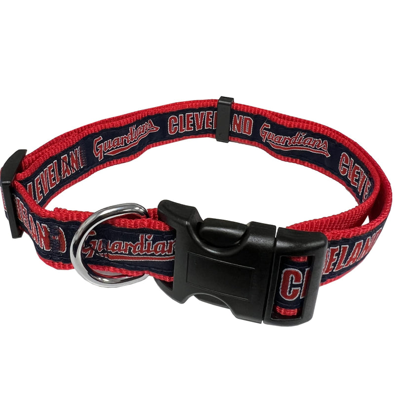 Pets First MLB PET Collar Cleveland Guardians Collar for Dogs & Cats, Large. Adjustable & Durable Dog Colar, Team Color, CLG-3036-LG - PawsPlanet Australia
