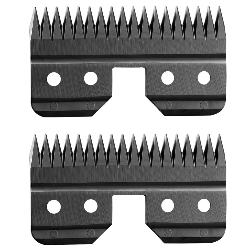 2 pcs Black Fast Feed Ceramic Blades Replacement Blades for Oster Fast Feed Clipper A5 Grooming Clippers Movable Blade 2 Pcs - PawsPlanet Australia