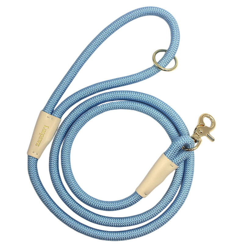 Lucpawz Lobster Snap Pet Leash 5FT, Special Strong Nylon Rope Dog Leash, Solid Color Rope Dog Lead for All Breeds(Blue, 5ft*10mm) 5ft *10mm Blue - PawsPlanet Australia