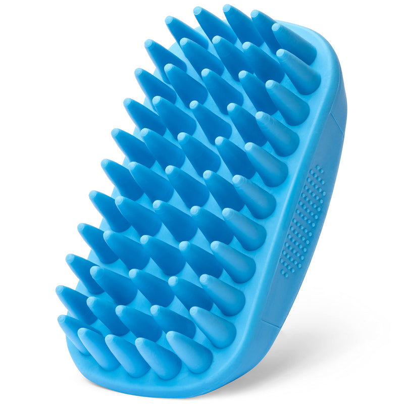 Freshly Bailey Rubber Dog Bath Brush - Silicone Pet Wash & Massage Brush - Perfect for Bathing, Massaging, & Deshedding - Use Wet or Dry, De-shed or Use it to Lather Shampoo For Deeper Clean - Loved by Dogs & Pet Parents - PawsPlanet Australia
