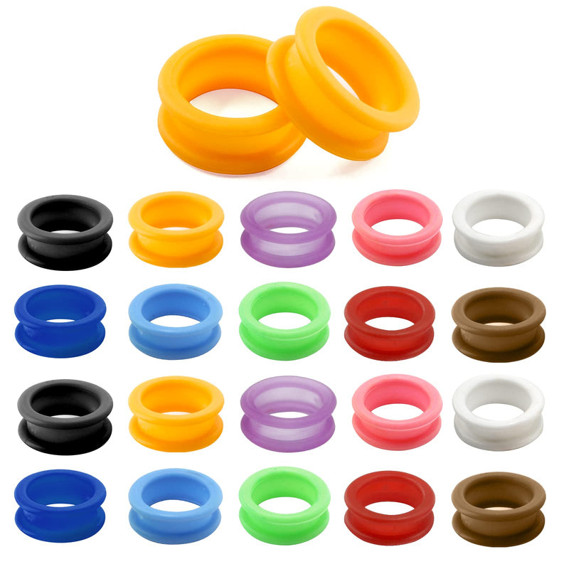 Cionyce 20 PCS Shear Finger Inserts Ring Pet Scissor Ring Inserts Rubber Shear Grips Inserts Finger Protector - PawsPlanet Australia