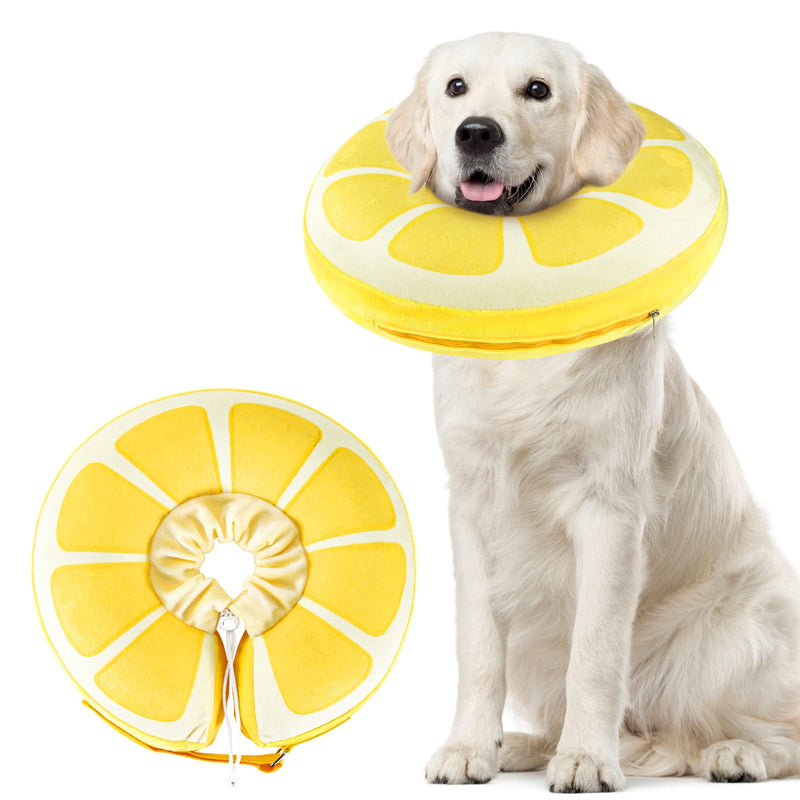 SuplutuX Inflatable Dog Cone, Protective Inflatable Collar for Dogs and Cats, Soft Dog Cone Alternative After Surgery for Wound Healing and Prevent from Biting or Scratching (Small) Small - PawsPlanet Australia