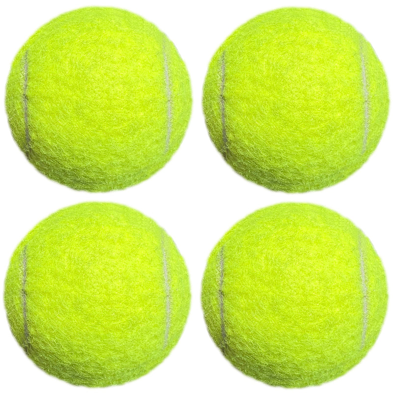 HPWFHPLF Tennis Balls, 4 Pack Advanced Practice Tennis Balls for Beginner, Training Playing Tennis Balls Green - PawsPlanet Australia