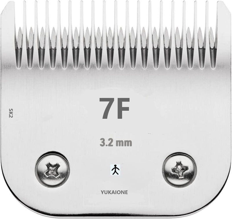 Yukaione Detachable Pet Dog Grooming Clipper Blades,Compatible with Andis Size-7FC Cut Length 1/8"(3.2mm),Compatible with Oster A5,Wahl KM Series Clippers - PawsPlanet Australia