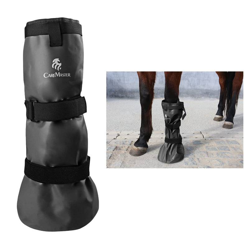 CareMaster Easy Use Hoof Soaking Boot for Horse Soaker Bag Equine Soaking Boot Hooves Care Treatment Bucket Soaker Sack Black - PawsPlanet Australia