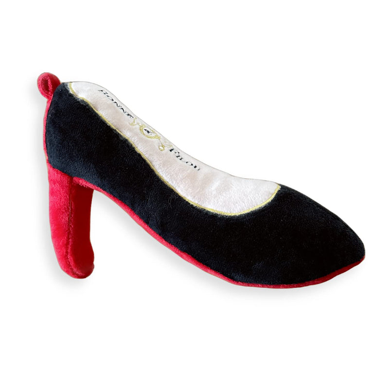Bonne et Filou - Red High Heel Plush Dog Toy, Durable and Soft Dog Chew Toy, Perfect for Small, Medium or Large Breeds and a Great Dog Plush Toys for Aggressive Chewers (Small) - PawsPlanet Australia